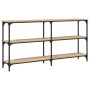 Mesa consola madera de ingeniería roble Sonoma 150x29x75 cm de , Mesas auxiliares - Ref: Foro24-834106, Precio: 89,31 €, Desc...