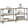 Mesa consola madera de ingeniería roble Sonoma 150x29x75 cm de , Mesas auxiliares - Ref: Foro24-834106, Precio: 89,31 €, Desc...