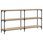 Sonoma oak engineered wood console table 150x29x75 cm by , Side tables - Ref: Foro24-834106, Price: 89,31 €, Discount: %