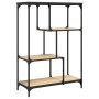 Sonoma oak steel engineered wood shelving 81x36x115 cm by , Bookcases and shelves - Ref: Foro24-835405, Price: 47,09 €, Disco...