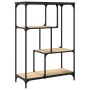 Sonoma oak steel engineered wood shelving 81x36x115 cm by , Bookcases and shelves - Ref: Foro24-835405, Price: 47,09 €, Disco...