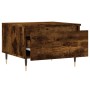 Mesa de centro madera de ingeniería roble ahumado 50x46x35 cm de , Mesas de centro - Ref: Foro24-830854, Precio: 43,81 €, Des...