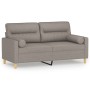 2-Sitzer-Sofa mit taupegrauen Stoffkissen, 140 cm von , Sofas - Ref: Foro24-3200828, Preis: 262,12 €, Rabatt: %