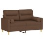 2-Sitzer-Sofa mit braunen Stoffkissen 120 cm von , Sofas - Ref: Foro24-3200816, Preis: 246,78 €, Rabatt: %