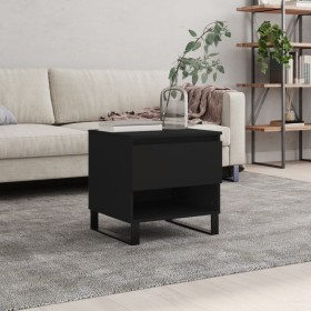 Black engineered wood coffee table 50x46x50 cm by , Coffee table - Ref: Foro24-830926, Price: 48,99 €, Discount: %