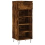 Smoked oak plywood shoe cabinet 40x36x105 cm by , Shoe racks and shoe organizers - Ref: Foro24-831465, Price: 39,88 €, Discou...