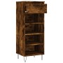 Smoked oak plywood shoe cabinet 40x36x105 cm by , Shoe racks and shoe organizers - Ref: Foro24-831465, Price: 39,88 €, Discou...