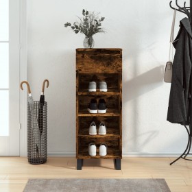 Smoked oak plywood shoe cabinet 40x36x105 cm by , Shoe racks and shoe organizers - Ref: Foro24-831473, Price: 45,82 €, Discou...