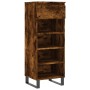 Smoked oak plywood shoe cabinet 40x36x105 cm by , Shoe racks and shoe organizers - Ref: Foro24-831473, Price: 44,83 €, Discou...