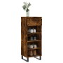 Smoked oak plywood shoe cabinet 40x36x105 cm by , Shoe racks and shoe organizers - Ref: Foro24-831473, Price: 44,83 €, Discou...