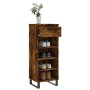 Smoked oak plywood shoe cabinet 40x36x105 cm by , Shoe racks and shoe organizers - Ref: Foro24-831473, Price: 44,83 €, Discou...