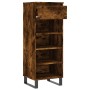 Smoked oak plywood shoe cabinet 40x36x105 cm by , Shoe racks and shoe organizers - Ref: Foro24-831473, Price: 44,83 €, Discou...