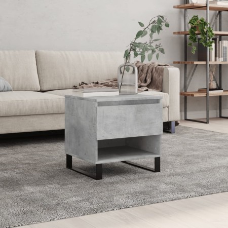 Concrete gray engineered wood coffee table 50x46x50 cm by , Coffee table - Ref: Foro24-830932, Price: 39,13 €, Discount: %