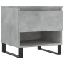 Mesa de centro madera de ingeniería gris hormigón 50x46x50 cm de , Mesas de centro - Ref: Foro24-830932, Precio: 39,13 €, Des...