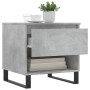 Mesa de centro madera de ingeniería gris hormigón 50x46x50 cm de , Mesas de centro - Ref: Foro24-830932, Precio: 39,13 €, Des...