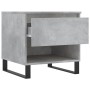 Mesa de centro madera de ingeniería gris hormigón 50x46x50 cm de , Mesas de centro - Ref: Foro24-830932, Precio: 39,13 €, Des...