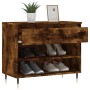 Smoked oak plywood shoe cabinet 70x36x60 cm by , Shoe racks and shoe organizers - Ref: Foro24-831433, Price: 37,43 €, Discoun...