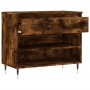 Smoked oak plywood shoe cabinet 70x36x60 cm by , Shoe racks and shoe organizers - Ref: Foro24-831433, Price: 37,43 €, Discoun...