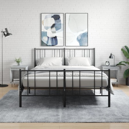 Mesitas noche 2 uds madera ingeniería gris hormigón 40x35x50 cm de , Mesitas de noche - Ref: Foro24-830725, Precio: 50,87 €, ...