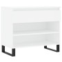 Mueble zapatero madera contrachapada blanco 70x36x60 cm de , Zapateros y organizadores de calzado - Ref: Foro24-831444, Preci...