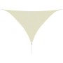 HDPE triangular sail awning 5x5x5 mm cream by vidaXL, Umbrellas - Ref: Foro24-42291, Price: 41,02 €, Discount: %