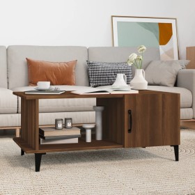 Brown oak plywood coffee table 90x50x40 cm by , Coffee table - Ref: Foro24-817548, Price: 48,99 €, Discount: %