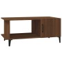 Mesa de centro madera contrachapada roble marrón 90x50x40 cm de , Mesas de centro - Ref: Foro24-817548, Precio: 48,99 €, Desc...