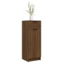 Armario de baño madera contrachapada marrón roble 32x34x90 cm de , Taquillas y armarios de almacenamiento - Ref: Foro24-81705...