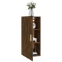 Smoked oak plywood wall cabinet 35x34x90 cm by , Shelves and shelves - Ref: Foro24-817450, Price: 38,82 €, Discount: %