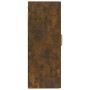 Smoked oak plywood wall cabinet 35x34x90 cm by , Shelves and shelves - Ref: Foro24-817450, Price: 38,82 €, Discount: %