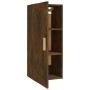 Smoked oak plywood wall cabinet 35x34x90 cm by , Shelves and shelves - Ref: Foro24-817450, Price: 38,82 €, Discount: %