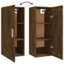 Wandschrank aus geräuchertem Eichensperrholz, 35 x 34 x 90 cm von , Regale und Regale - Ref: Foro24-817450, Preis: 38,82 €, R...