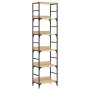 Sonoma oak engineered wood shelf 50x33x188.5 cm by , Bookcases and shelves - Ref: Foro24-835280, Price: 75,01 €, Discount: %