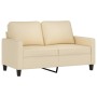 Sofa set with cushions 2 pieces cream fabric by , Sofas - Ref: Foro24-3201446, Price: 479,72 €, Discount: %