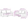 Sofa set with cushions 2 pieces cream fabric by , Sofas - Ref: Foro24-3201446, Price: 479,72 €, Discount: %