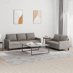 Sofagarnitur mit Kissen, 2-teilig, taupegrauer Stoff von , Sofas - Ref: Foro24-3201467, Preis: 543,99 €, Rabatt: %