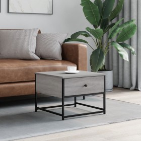 Sonoma gray plywood coffee table 51x51x40 cm by , Coffee table - Ref: Foro24-833978, Price: 40,99 €, Discount: %