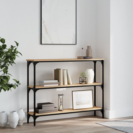 Sonoma oak engineered wood console table 100x22.5x75 cm by , Side tables - Ref: Foro24-834026, Price: 57,28 €, Discount: %