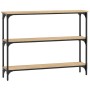 Mesa consola madera de ingeniería roble Sonoma 100x22,5x75 cm de , Mesas auxiliares - Ref: Foro24-834026, Precio: 57,28 €, De...