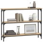 Sonoma oak engineered wood console table 100x22.5x75 cm by , Side tables - Ref: Foro24-834026, Price: 57,28 €, Discount: %