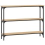 Sonoma oak engineered wood console table 100x22.5x75 cm by , Side tables - Ref: Foro24-834026, Price: 57,28 €, Discount: %