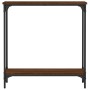 Oak brown engineered wood console table 75x22.5x75 cm by , Side tables - Ref: Foro24-834024, Price: 39,76 €, Discount: %