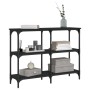 Mesa consola madera de ingeniería negra 100x29x75 cm de , Mesas auxiliares - Ref: Foro24-834100, Precio: 54,63 €, Descuento: %