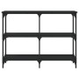 Mesa consola madera de ingeniería negra 100x29x75 cm de , Mesas auxiliares - Ref: Foro24-834100, Precio: 54,63 €, Descuento: %