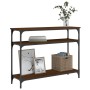 Oak brown engineered wood console table 100x29x75 cm by , Side tables - Ref: Foro24-834039, Price: 37,33 €, Discount: %