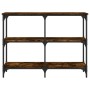 Mesa consola madera de ingeniería roble ahumado 100x29x75 cm de , Mesas auxiliares - Ref: Foro24-834102, Precio: 51,68 €, Des...