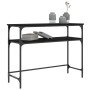 Mesa consola madera de ingeniería negra 100x35,5x75 cm de , Mesas auxiliares - Ref: Foro24-834045, Precio: 53,68 €, Descuento: %