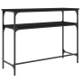 Mesa consola madera de ingeniería negra 100x35,5x75 cm de , Mesas auxiliares - Ref: Foro24-834045, Precio: 53,68 €, Descuento: %