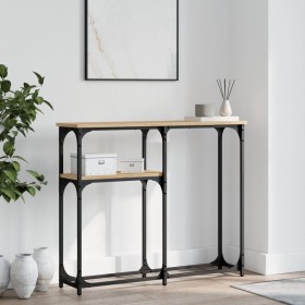 Sonoma oak engineered wood console table 90x22.5x75 cm by , Side tables - Ref: Foro24-834091, Price: 45,53 €, Discount: %