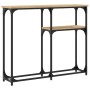 Mesa consola madera de ingeniería roble Sonoma 90x22,5x75 cm de , Mesas auxiliares - Ref: Foro24-834091, Precio: 48,06 €, Des...